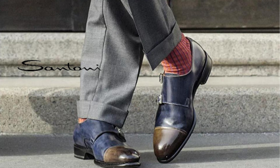ビジネスバック SANTONI ファットアマーノ ノルベジェーゼ革靴